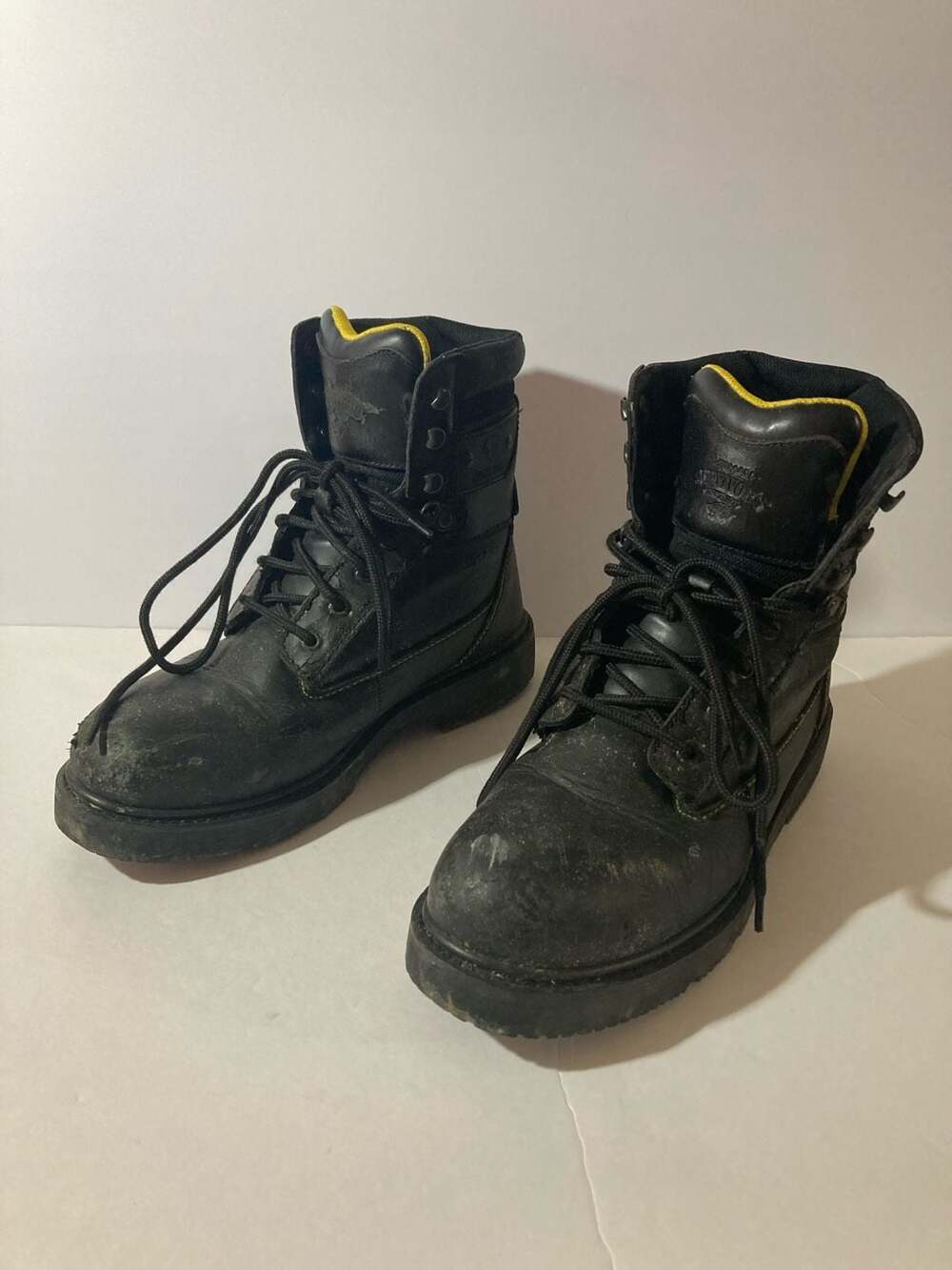 Herman Survivors Black Bear Steel Toe Leather Work Boots